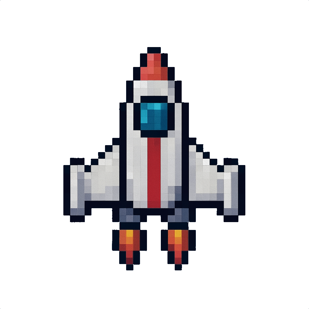 Floating Rocket Icon